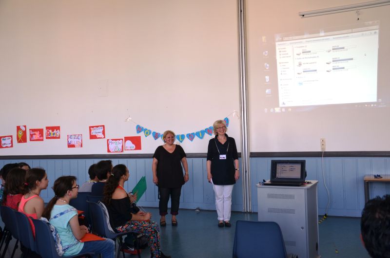 Begrüßung in der Aula