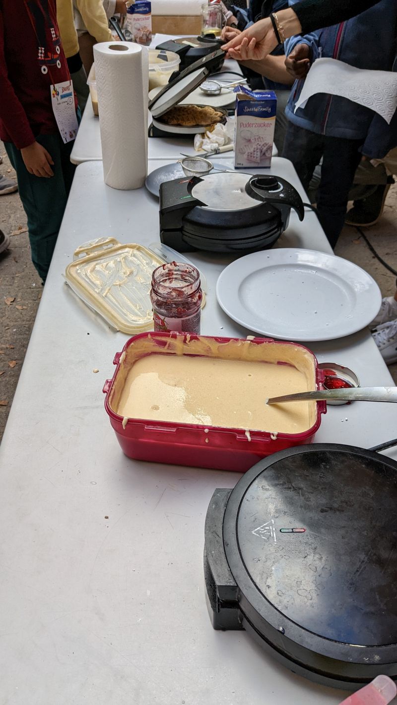 Waffeln backen