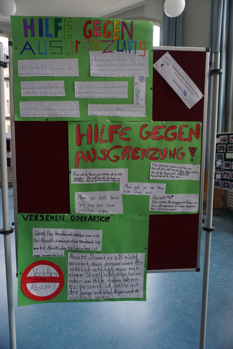 Präsentation in der Aula